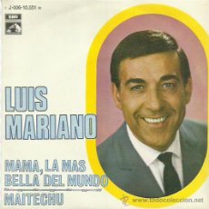 Discos de vinilo: LUIS MARIANO SINGLE SELLO LA VOZ DE SU AMO