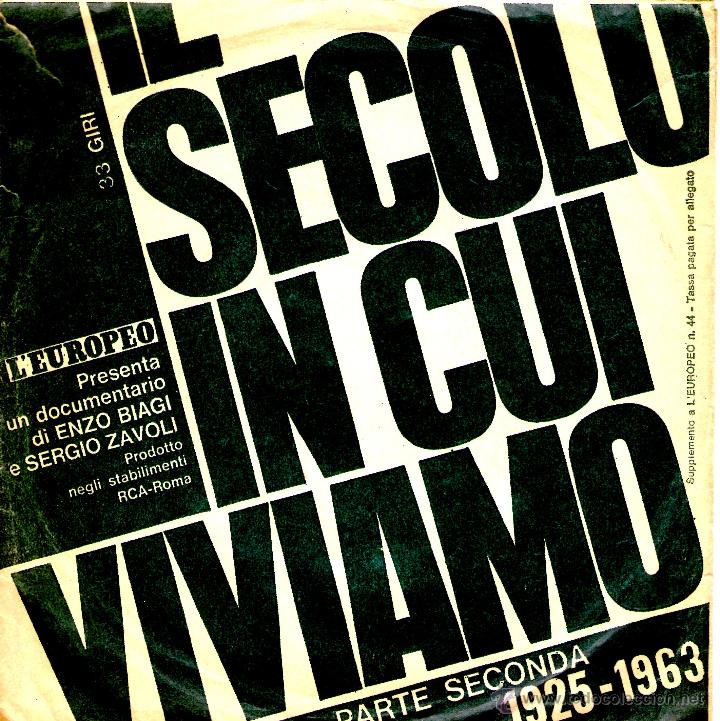 Discos de vinilo: IL SECOLO IN CUI VIVIAMO - Foto 1