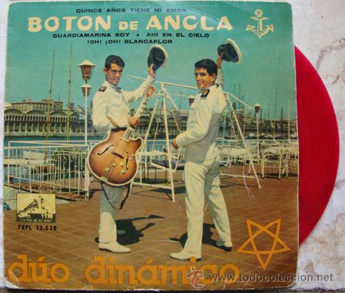 Discos de vinilo: DUO DINAMICO - BOTON DE ANCLA - EP VINILO ROJO - Foto 1
