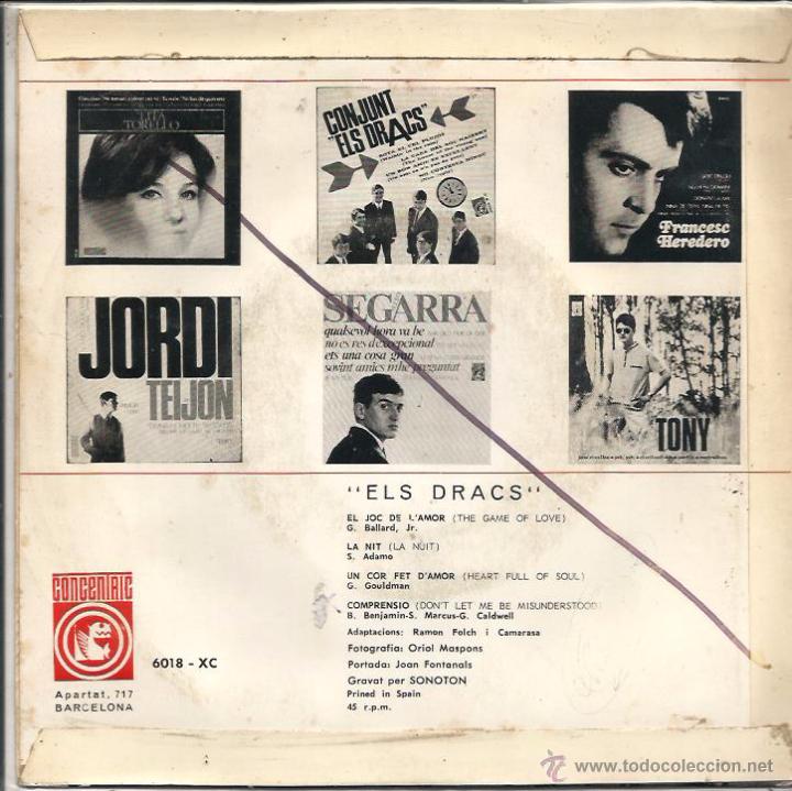 Discos de vinilo: EP ELS DRACS : COMPRENSI&Oacute; - Foto 2