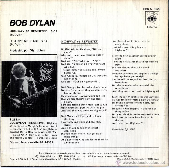 Discos de vinilo: BOB DYLAN COLECCI&Oacute;N DE 13 SINGLES - Foto 8