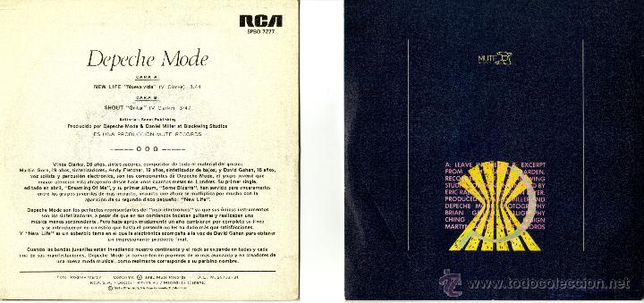 Discos de vinilo: DEPECHE MODE. COLECCI&Oacute;N DE 5 SINGLES. - Foto 4