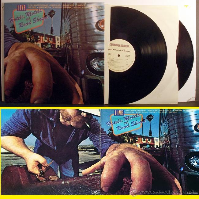 Discos de vinilo: hotels, motels and road shows / live in concert !! SURE&Ntilde;O, DOBLE LP !! ORG EDIT USA CAPRICORN, EXC