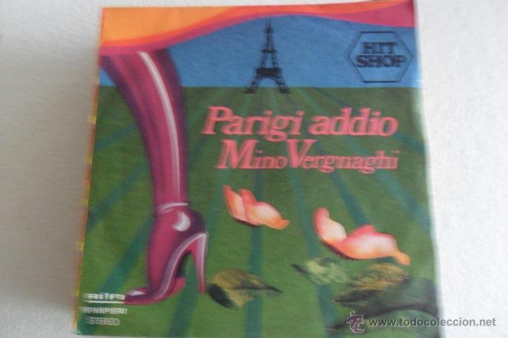 Disques de vinyle: MINO VERGNAGHI - PARIGI ADDIO 1978