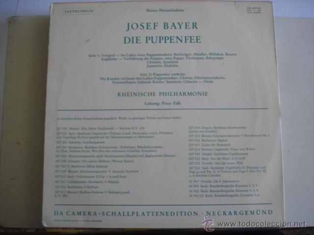 Discos de vinilo: JOSEF BAYER DIE PUPPENFEE - Foto 2