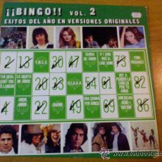 Discos de vinilo: BINGO. VOL. 2 EXITOS DEL AÑO EN VERSIONES ORIGINALES.