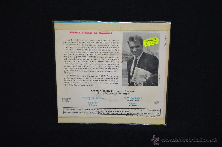 Discos de vinilo: FRANK IFIELD - NOCHE DE RONDA +3 - EP - Foto 2