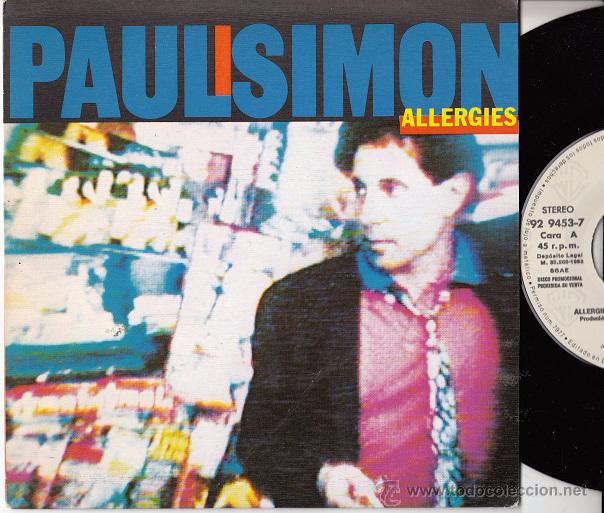 Discos de vinilo: PAUL SIMON - ALLERGIES - SINGLE ESPA&Ntilde;OL DE VINILO - Foto 1