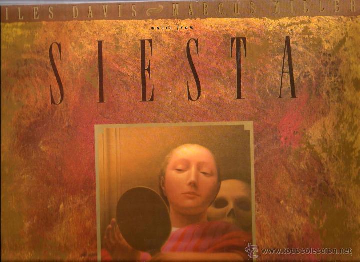 Discos de vinilo: LP MILES DAVIS & MARCUS MILLER : SIESTA - Foto 1