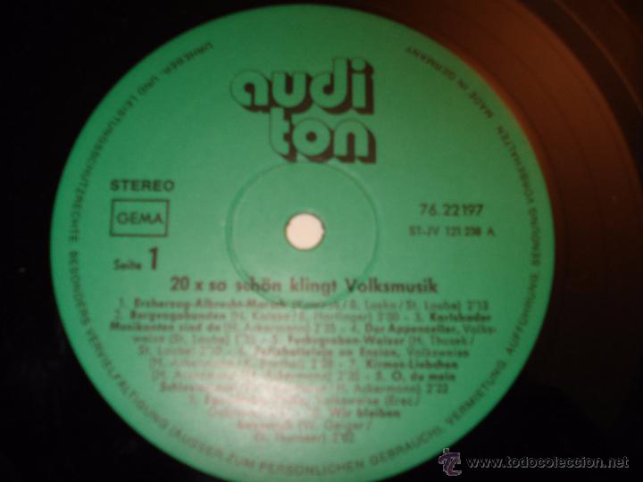 Discos de vinilo: SO SCH&Ouml;N KLINGT VOLKSMUSIK - Foto 2