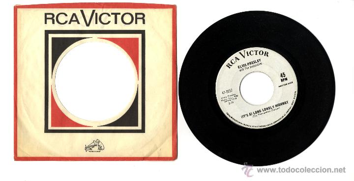 Discos de vinilo: ELVIS PRESLEY. Cinco Singles Promocionales. - Foto 2