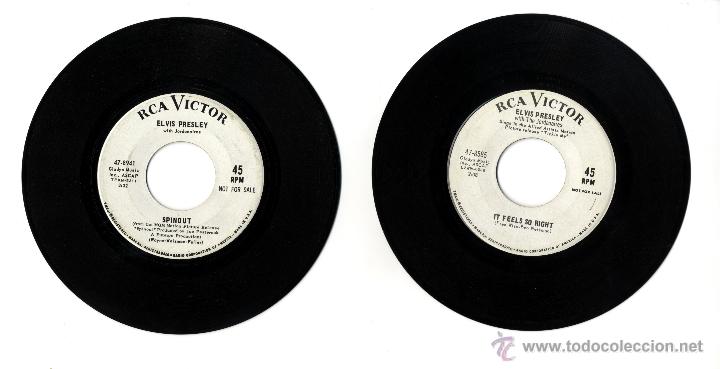 Discos de vinilo: ELVIS PRESLEY. Cinco Singles Promocionales. - Foto 3