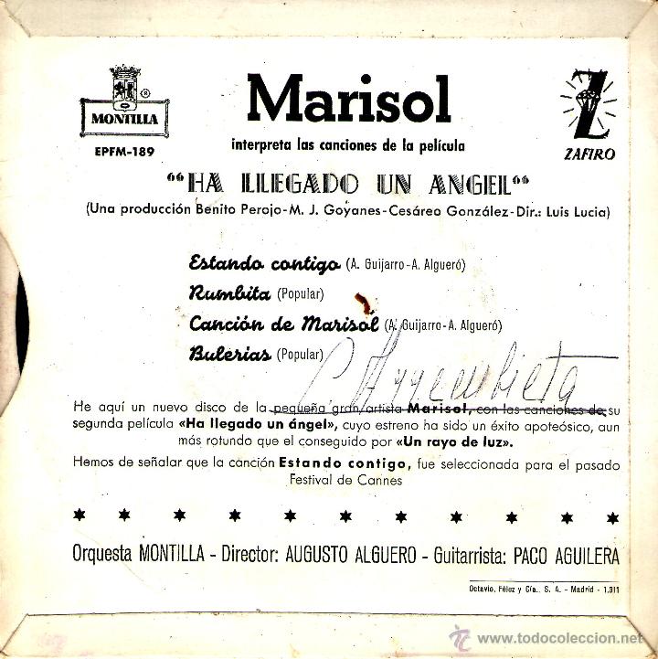 Discos de vinilo: MARISOL HA LLEGADO UN ANGEL - Foto 2