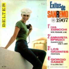 Discos de vinilo: ÉXITOS DE SANREMO 1967