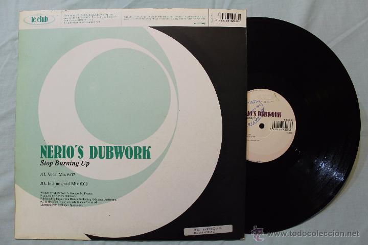 Discos de vinilo: NERIOS DUBWORK STOP BURNING UP MAXI SINGLE VINYL MADE IN SPAIN 2000 - Foto 2