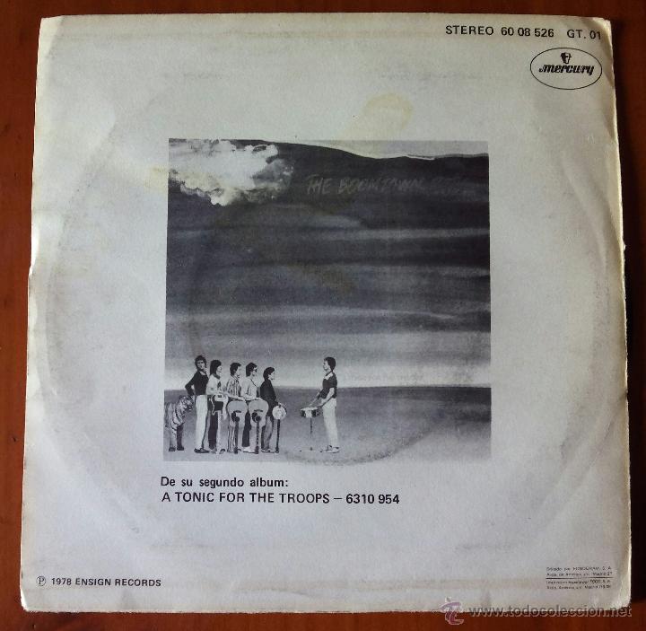 Discos de vinilo: BOOMTOWN RATS, THE - LIKE CLOCKWORK (FONOGRAM 1978) SINGLE ESPAÑA - Foto 2 - 48619842