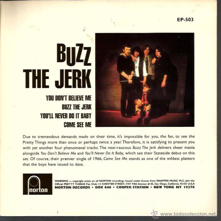 Discos de vinilo: EP THE PRETTY THINGS : BUZZ THE JERK - Foto 2