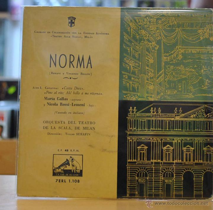 Discos de vinilo: NORMA - ROMANI Y VICENZO BELLINI - EP - Foto 1