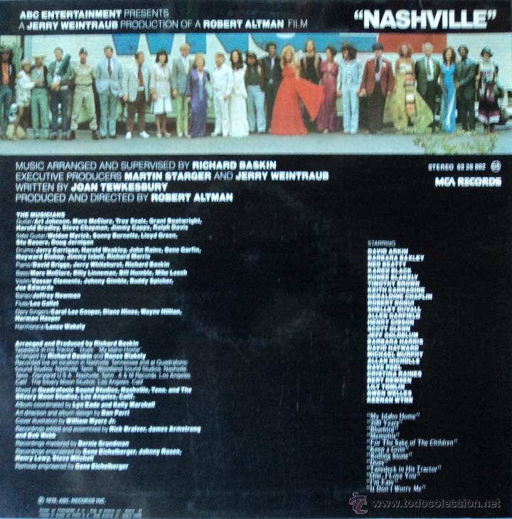 Discos de vinilo: Nashville - BSO - Edici&oacute;n de 1979 de Espa&ntilde;a - Foto 2