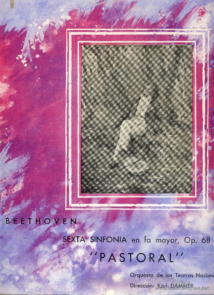 Discos de vinilo: BEETHOVEN.- SEXTA SINFON&Iacute;A EN FA MAYOR. Op. 68.- PASTORAL.-