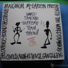 Discos de vinilo: MALCOLM MCLAREN WORLD FAMOUS SUPREME TEAM LP 1990 CON ENCARTES PDELUXE. Lote 48663611