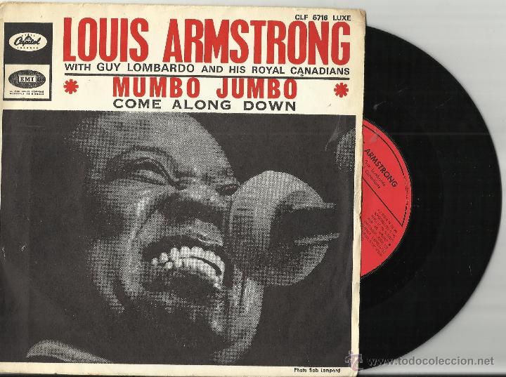 Discos de vinilo: louis armstrong single mumbo jumbo.francia - Foto 1