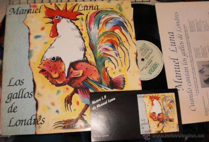 Discos de vinilo: manuel luna lp los gallos de londres.1988 - Foto 1