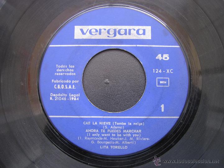 Discos de vinilo: Singles Lita Torello 1964 - Foto 2