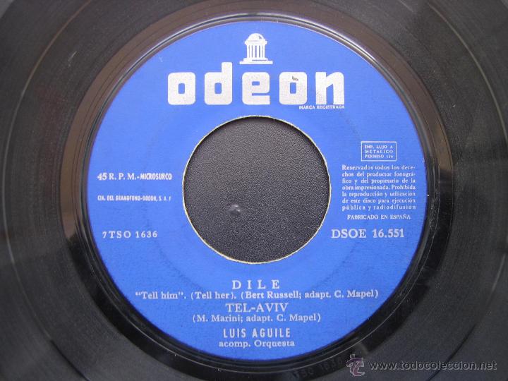 Discos de vinilo: Singles Luis Aguile 1963 - Foto 3
