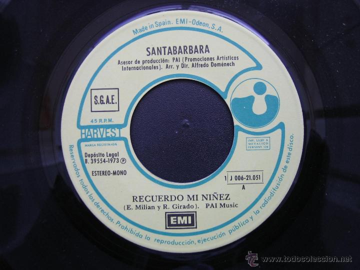 Discos de vinilo: Singles Santabarbara 1973 - Foto 3