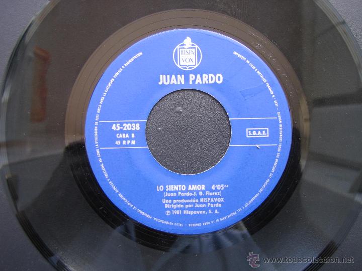 Discos de vinilo: Singles Juan Pardo 1981 - Foto 2