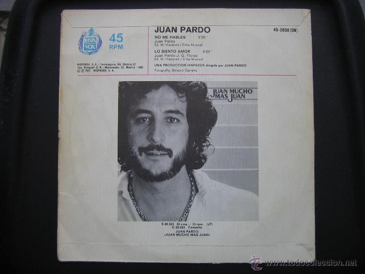 Discos de vinilo: Singles Juan Pardo 1981 - Foto 4