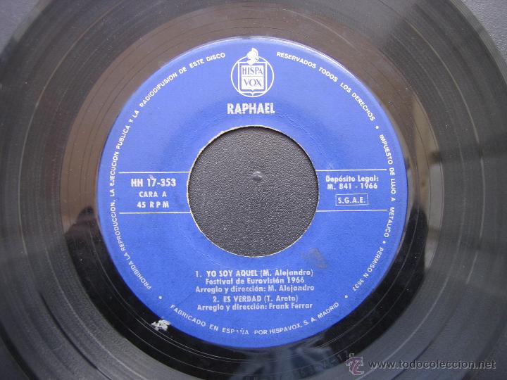 Discos de vinilo: Singles Raphael 1966 - Foto 2