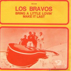 Discos de vinilo: LOS BRAVOS - SINGLE VINILO 7’’ - EDITADO EN FRANCIA - BRING A LITTLE LOVIN’ + 1 - BARCLAY. Lote 48710164