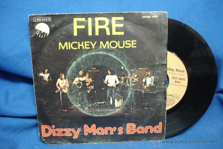 Discos de vinilo: DIZZY MAN&acute;S BAND - FIRE/ MICKEY MOUSE - EMI 1973