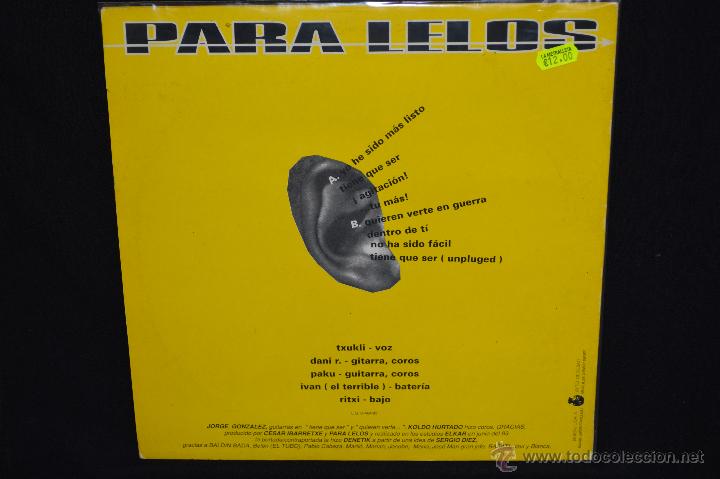 Discos de vinilo: PARA LELOS - ...TU MAS - LP - Foto 2