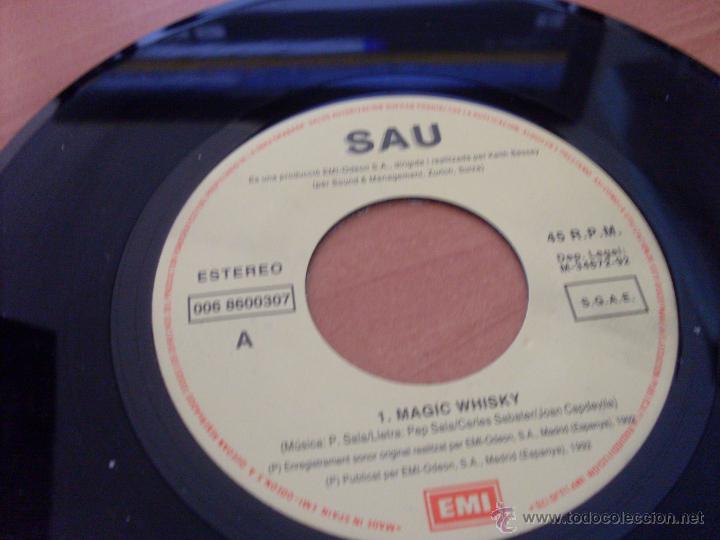 Discos de vinilo: SAU (MAGIC WHISKY +1 ) SINGLE ESPA&Ntilde;A 1992 (EPI29) - Foto 2