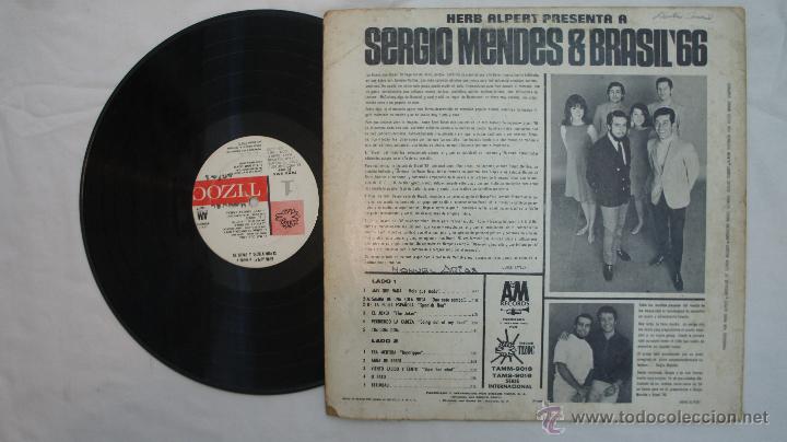Discos de vinilo: SERGIO MENDES - BRASIL 66 - HECHO EN MEXICO 1966 - Foto 2