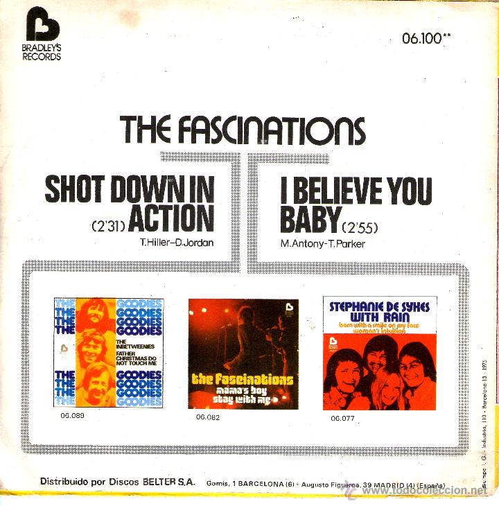 Discos de vinilo: THE FASCINATIONS=SHOT DOWN IN ACTION - Foto 2