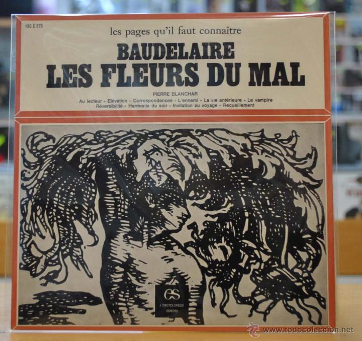 Discos de vinilo: PIERRE BLANCHAR - LES FLEURS DU MAL - BAUDELAIRE - EP - Foto 1
