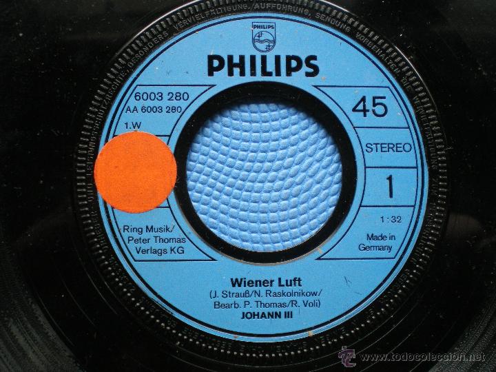 Discos de vinilo: johann III / WIENER LUFT +OH WENDELIN SINGLE MADE IN GERMANY