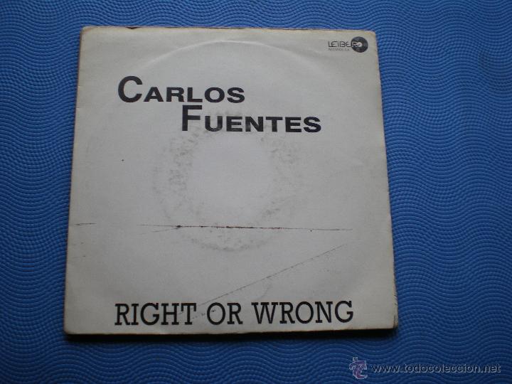 Discos de vinilo: CARLOS FUENTES / RIGHT OR WRONG - LUNA (SINGLE 1987) - Foto 1
