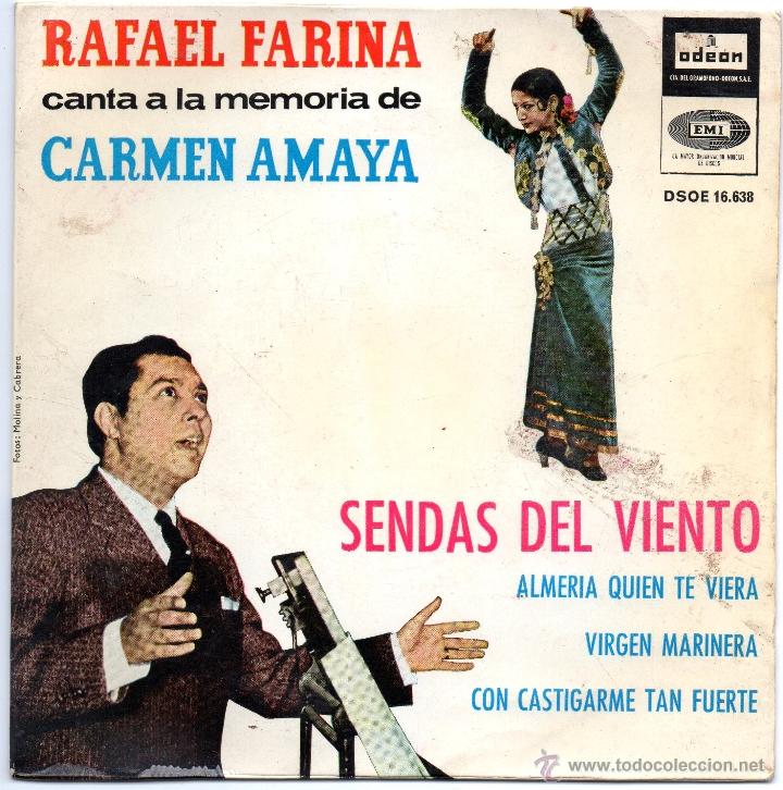 Discos de vinilo: RAFAEL FARINA - SENDAS DEL VIENTO - EP - Foto 1