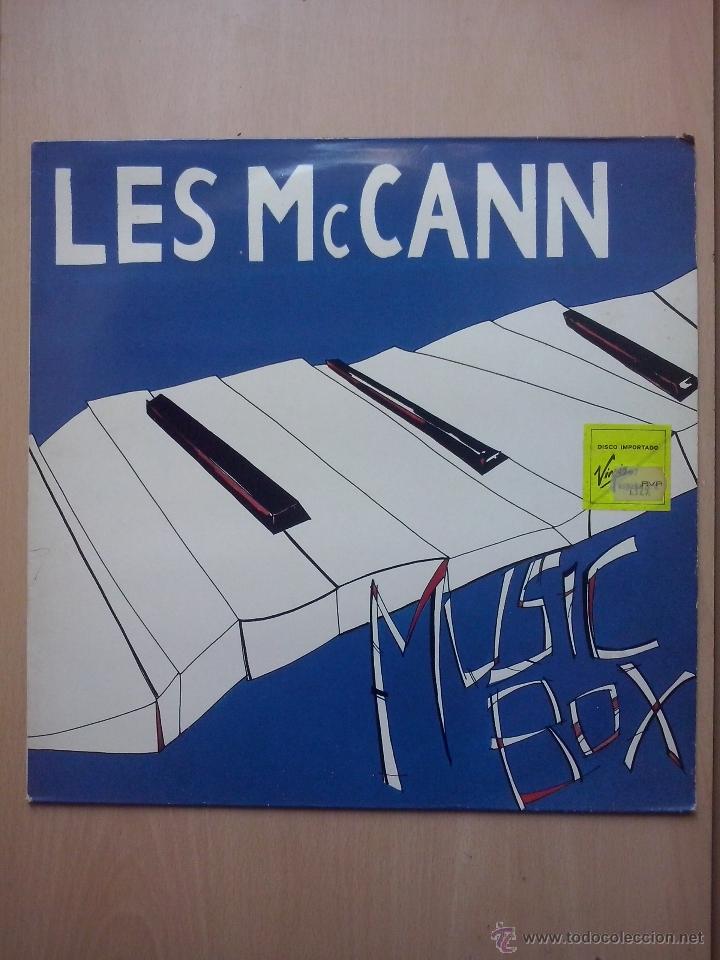 Discos de vinilo: les mccann - music box - lp virgin 1985 - Foto 1