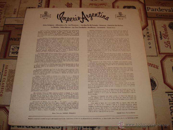 Discos de vinilo: IMPERIO ARGENTINA LA BOMBA - Foto 3