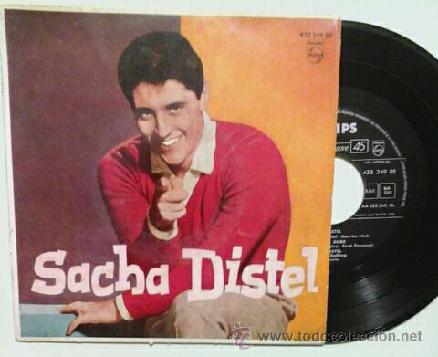 Discos de vinilo: SACHA DISTEL -EP- SCOUBIDOU + 3 SPAIN 1959 - Foto 1