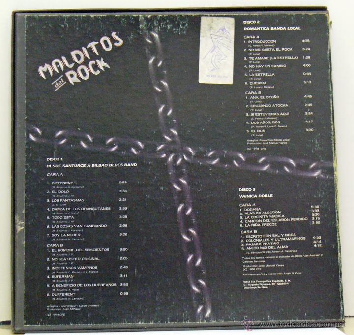 Discos de vinilo: Varios - Malditos Del Rock (Cofre con 3 vinilos) - Foto 2