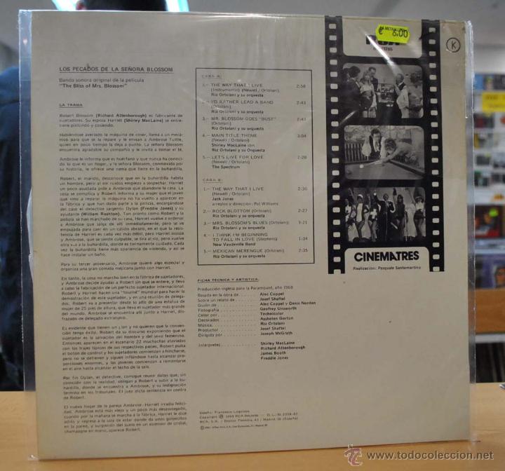 Discos de vinilo: LOS PECADOS DE LA SEORA BLOSSOM - BSO - LP - Foto 2