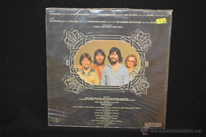 Discos de vinilo: ALABAMA - FEELS SO RIGHT - LP - Foto 2