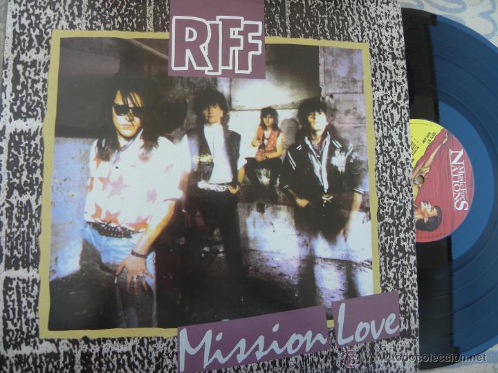Discos de vinilo: RIFF -MISSION LOVE -LP 1989 - Foto 1